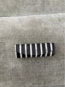 Lancôme Vintage Black & White Striped Lipstick Case