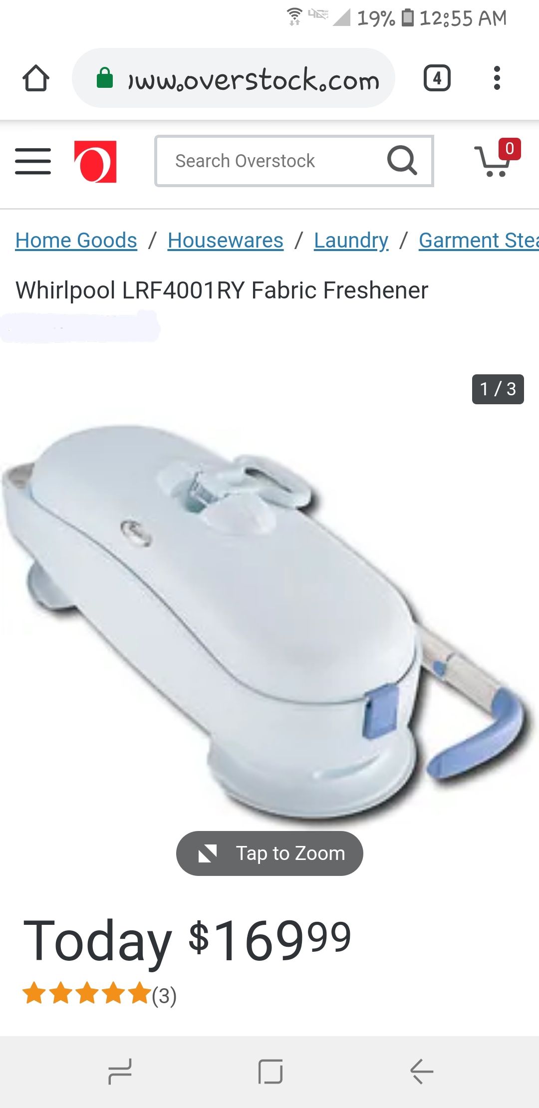 Whirlpool Fabric Freshener Portable Clothes Steamer Dry Cleaner
