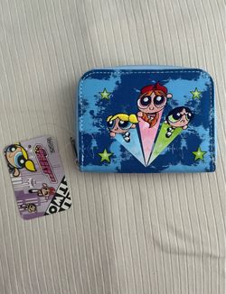 PowerPuff Girls Wallet Blue or Pink Y2K Deadstock