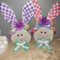 Easter Bunny Wood Slab Creations 