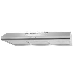 New open box 36" Under Cabinet Stainless Steel Range Hood with Removable Aluminum Mesh Filters
