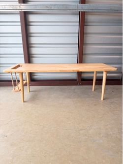 WoodShine Mid Century Modern Mini-Swing Wooden Coffee/Tea Table