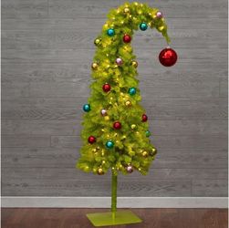 5 Foot Green Grinch Whimsical Christmas Tree