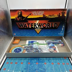 Vintage Waterworld Board Game Milton Bradley 1995 Complete 