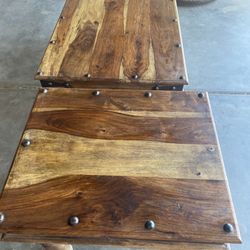 Coffee And Side Table, Rustic