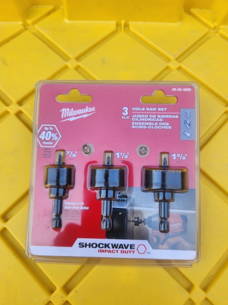 Milwaukee
SHOCKWAVE Thin Wall Hole Saw High Speed Steel Kit (3-Piece)