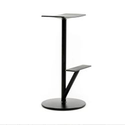 Italian modern black bar stool by Magis