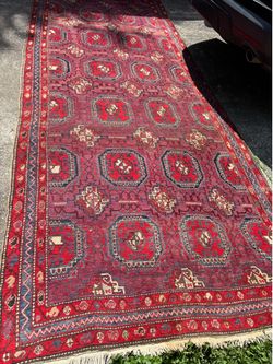 Antique Persian Meshkin Runner Rug (13'1" x 4'10") – Vintage Hand-Knotted