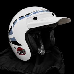 LEM Motorcycle Helmet Half Retro Open Face for Men & Women DOT Certified X-SMALL