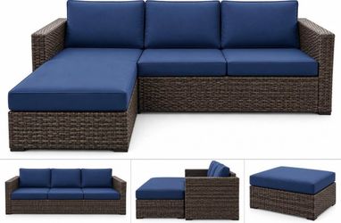 Assembled New Outdoor Set 4 Pcs Outdoor Patio Furniture Rattan Wicker