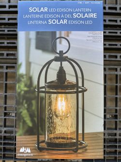 SOLAR LED EDISON LANTERN