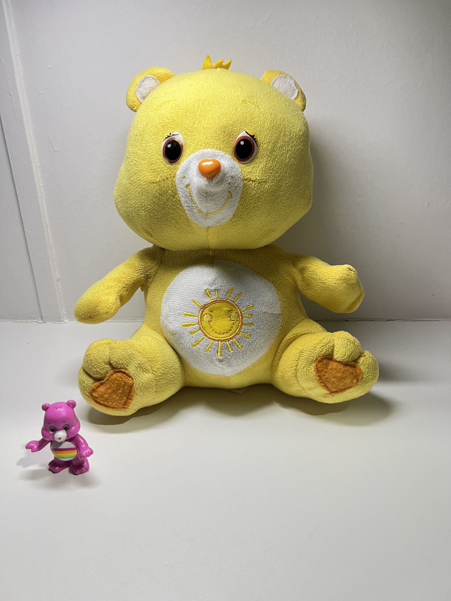 Care Bears Funshine Bear Stuffed Plush 11 “ Inches vintage