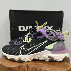 Size 9 - Nike React Vision Gravity  Dimsix Black Purple White (CD4373-002)