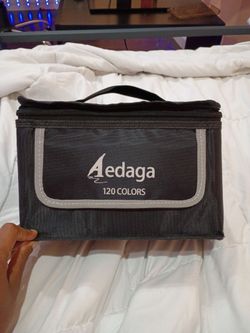 Aedaga 120 Colors Markers With Case
