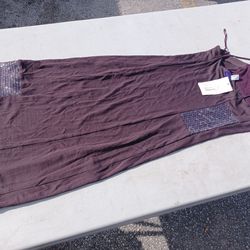 BRAND NEW FUTURE OZBEK ITALY BROWN DRESS SPAGHETTI STRAPS SEQUINS WOMEN SIZE 6