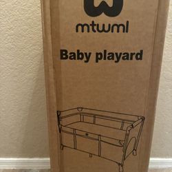 Baby Portable Bassinet 2n1 Play Yard And Bedside Crib With Wheels