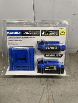 Kobalt 24 -Volt 2 -Pack Lithium ( 2 Ah 4 Ah Battery Kit ) 🆕 