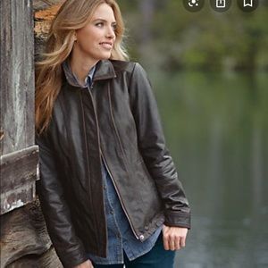 Eddie bauer 2025 stine leather jacket