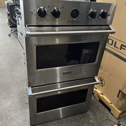 Viking 5 Premiere Stainless Steel 30” Double Oven Electric 