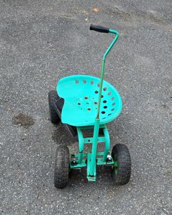 Metal garden cart seat