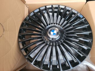 22" New Staggerd BMW 745i 2018-2024 FLOATING CAPS Wheels & new Tires