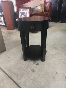 Black Small Wooden Table