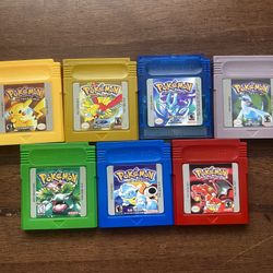 7 Games For Pokemon Crystal Red Yellow Blue Green Gold Silver GBC 2024
