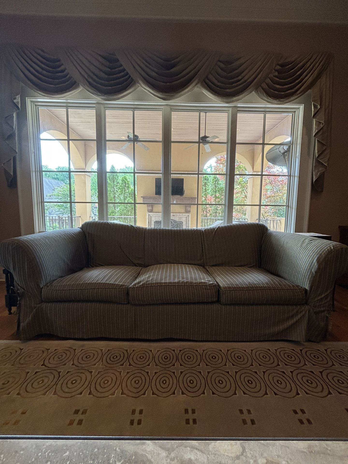 Vintage Regency Sofa After Barbara Berry for Baker