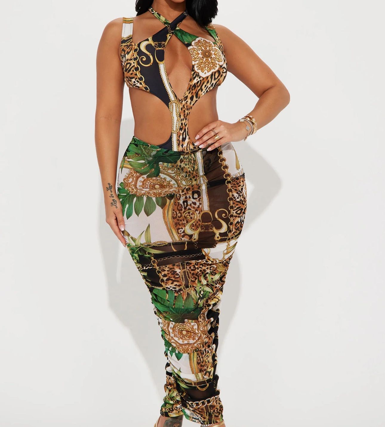 Mesh/maxi Dress From Fashionava