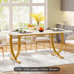 New White & Gold Table