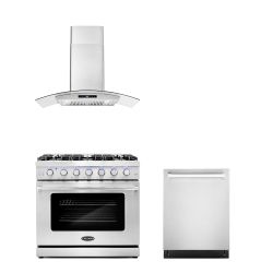 LUXURY KITCHEN APPLIANCES - New Open Box RANGE OVEN COOKTOP HOOD 