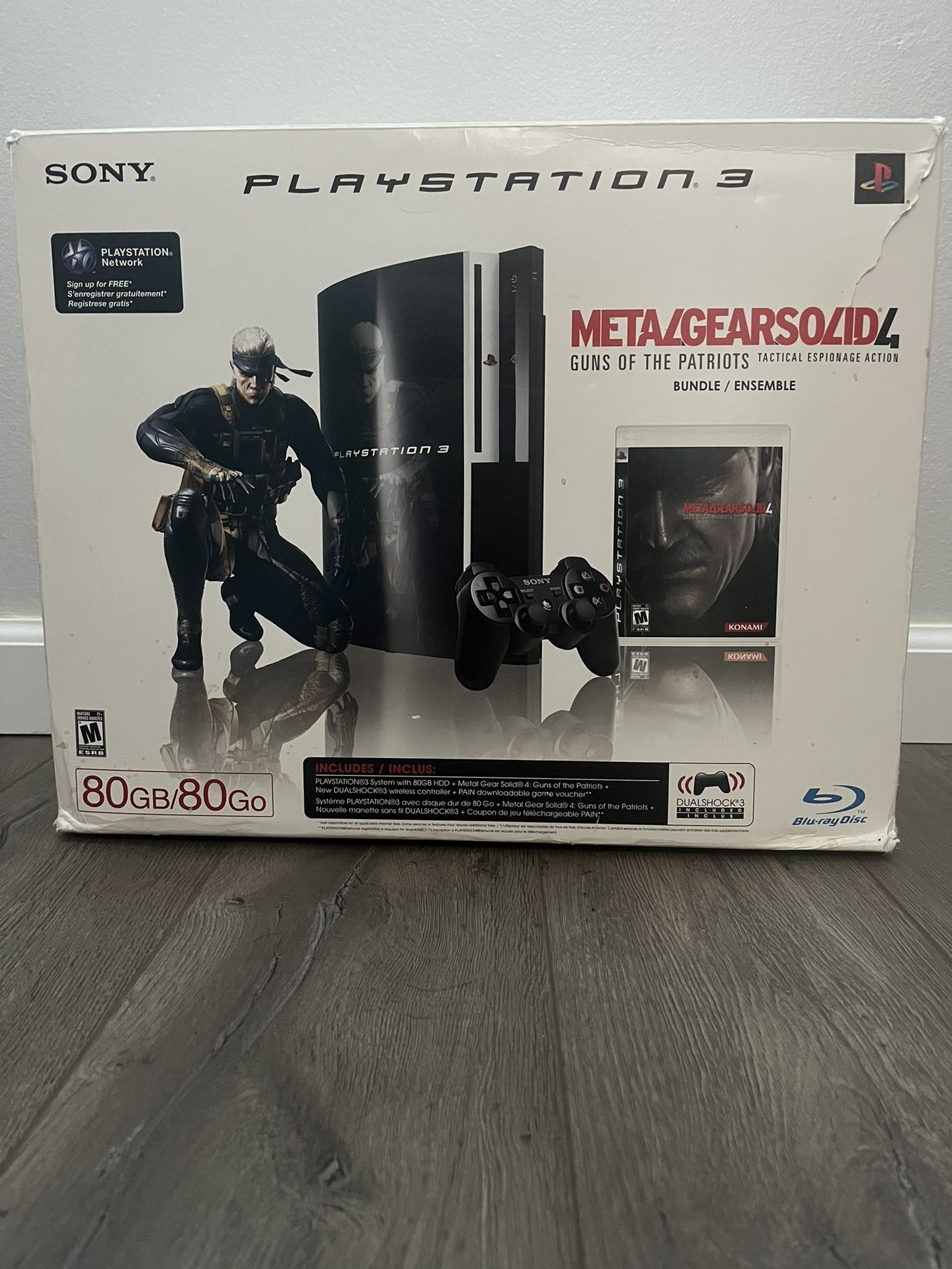 PS3 Metal Gear Solid 4 Bundle Backwards Compatible Plus Games