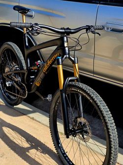 Full suspension Alchemy arktos 152mm carbon fiber  mountain bike L-XL 1×12 shimano Xt