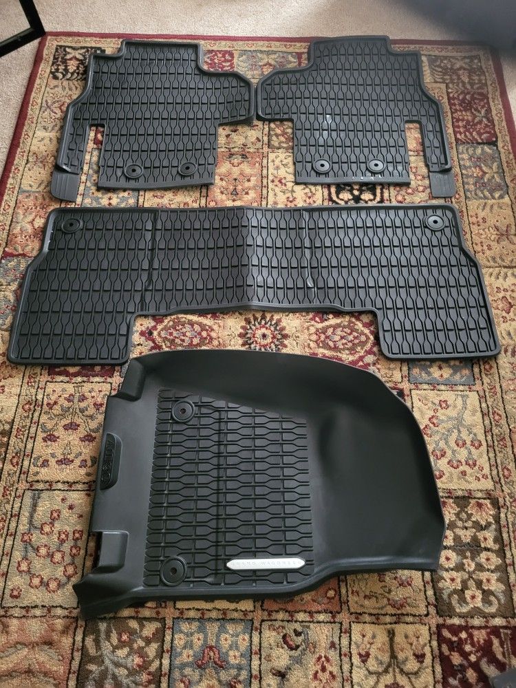 2022-24 Grand Wagoneer 4 piece (NO DRIVER SIDE MAT) All Weather OEM Mats BRAND NEW!t