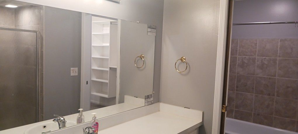 Large Bathroom MIRROR Just Under 8' X ABOUT 4'