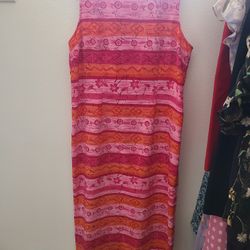 Pink Multicolored Dress
