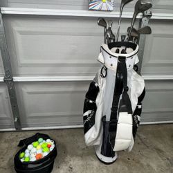 Sun Mountain Golf Bag/ Including Golf Clubs And Golf Balls