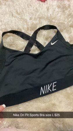 Nike Dri Fit Sports Bra Size L