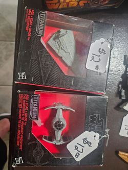 STAR WARS TIE FIGHTER AND STAR DESROYE