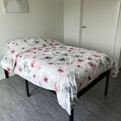 Twin XL bed Frame AND Mattress