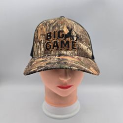 Captivating Big Game Camo Realtree Trucker Adjustable SnapbackHat