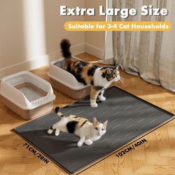 Silicone Cat Litter Trapping Mat 40”X28”
