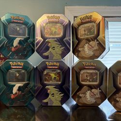 Pokémon Card Tins (Darkrai, Tyranitar,Slaking) 