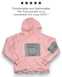 Pink βpocketβ Hoodie