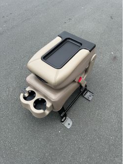 99-07 Chevy Silverado Tahoe Suburban GMC Sierra Yukon Tan Leather Jump Seat Center Console