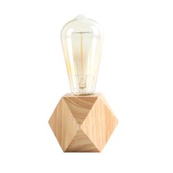 Small Wood Table Lamp