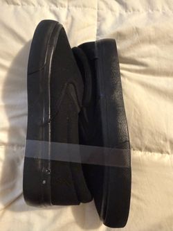 New Black Slip On Sneakers