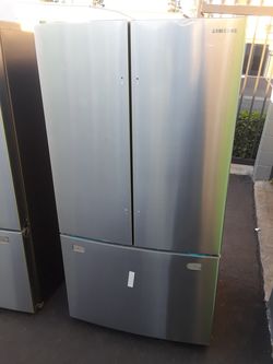 New stainless steel refrigerator