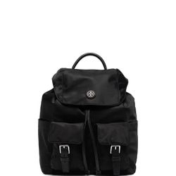 Tory Burch recycled nylon flap backpack