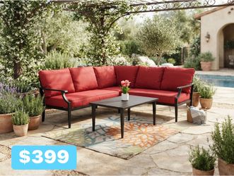 New inbox patio set (we finance and deliver)($54 down, (90 day no interest no credit check payment)